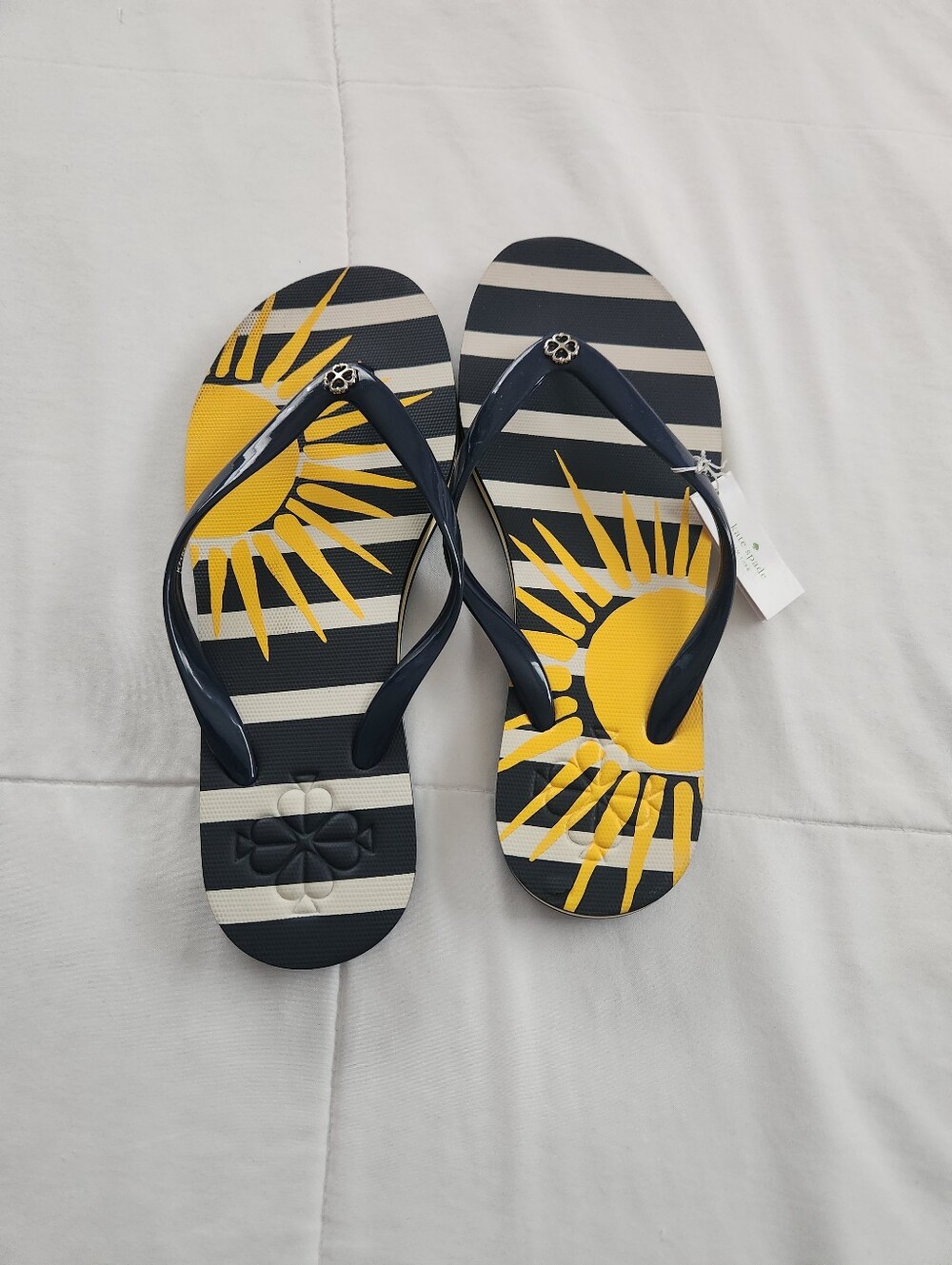 New Kate Spade Navy Sandals. Size 7